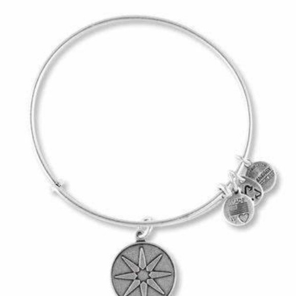Alex and Ani Star of Venus Silver‎ Bracelet - Picture 1 of 2